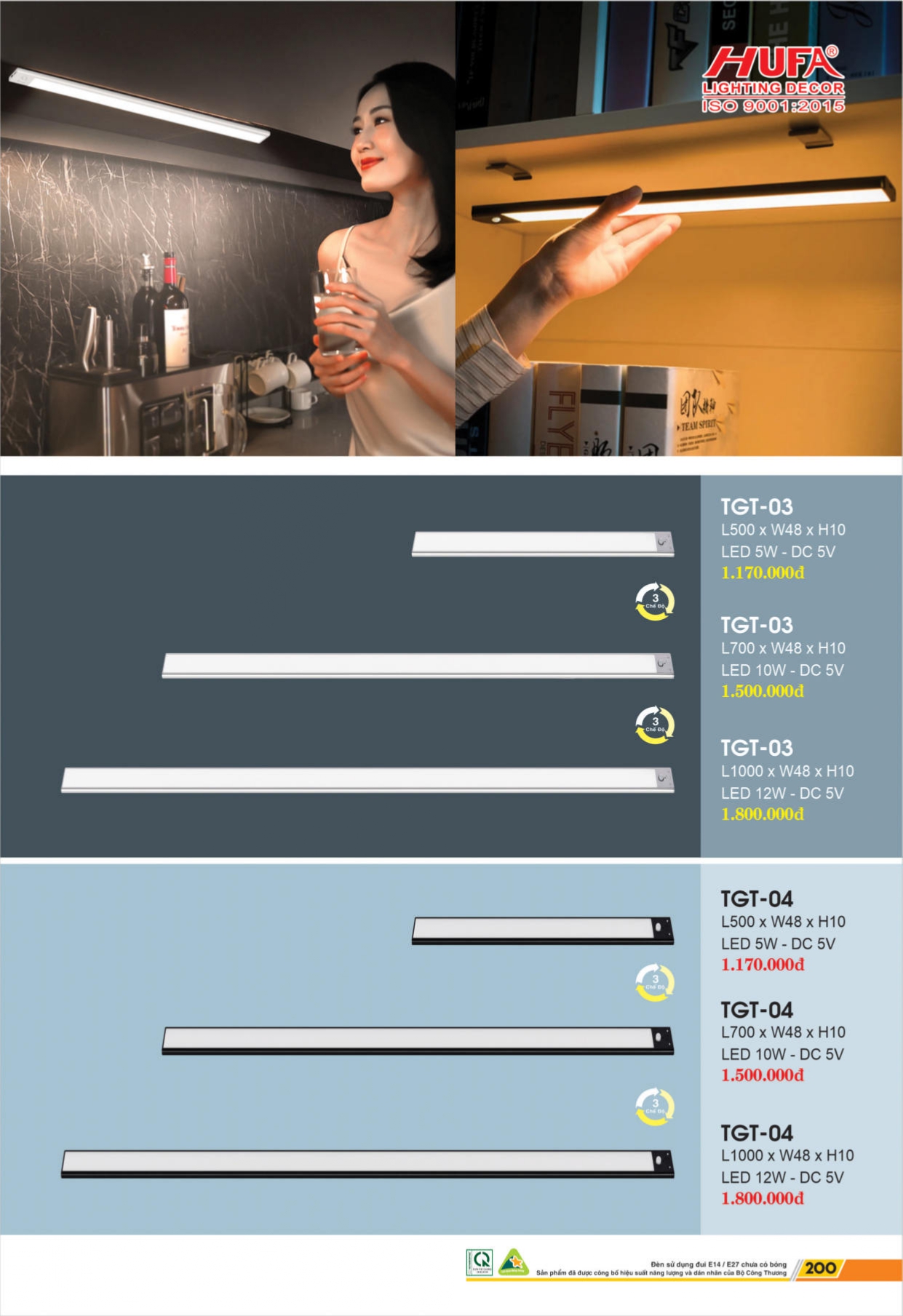 Bảng giá đèn LED HUFA 2026